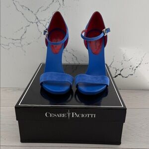 Cesare Paciotti Vibrant Blue Heels